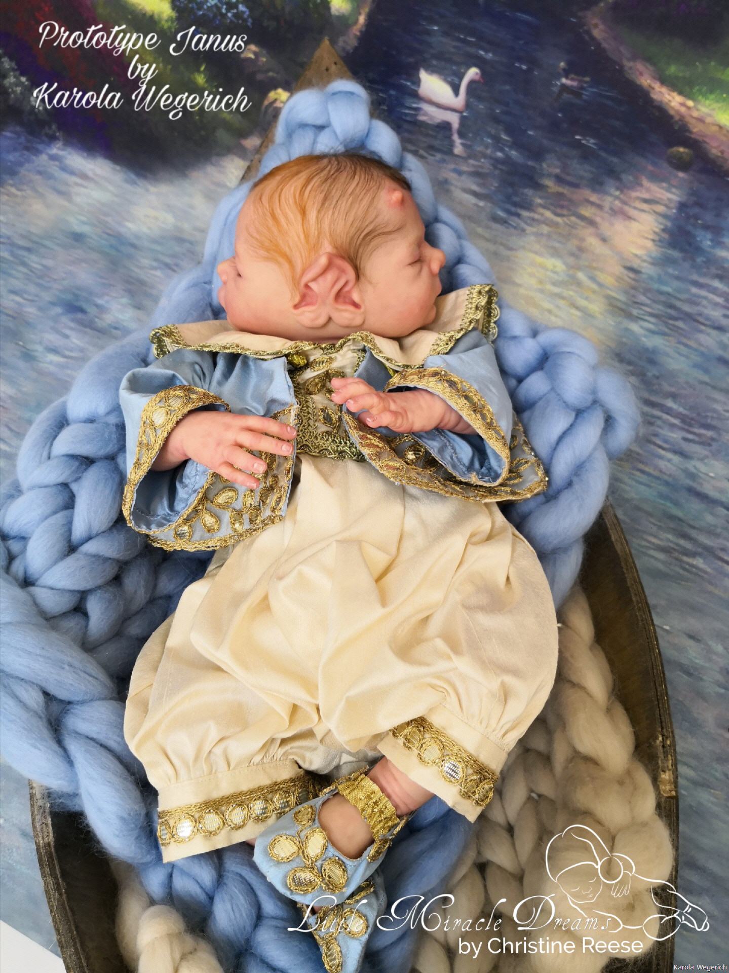 Custom janus Wegerich Two Faced Reborn Fantasy Doll 